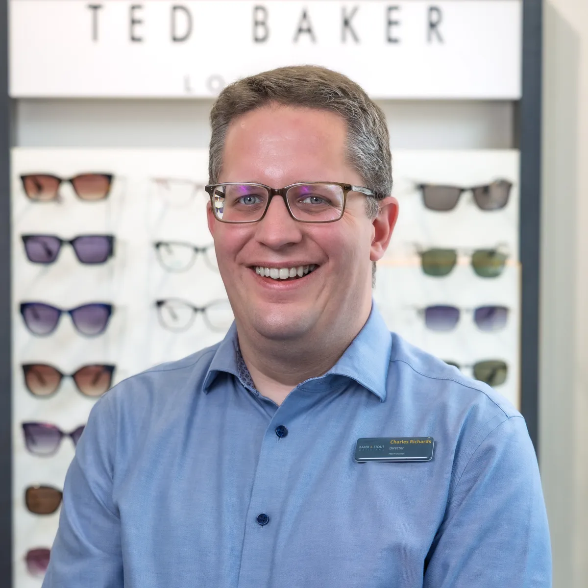 Charles Richards, Director and Dispensing Optician at Bater and Stout Opticians