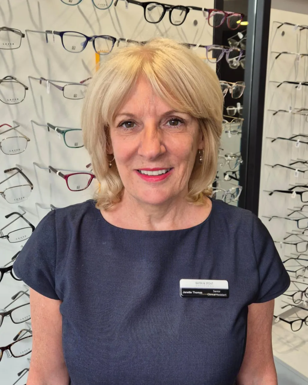 Janette Thomas, Senior Clinical Assistant at Bater and Stout Opticians